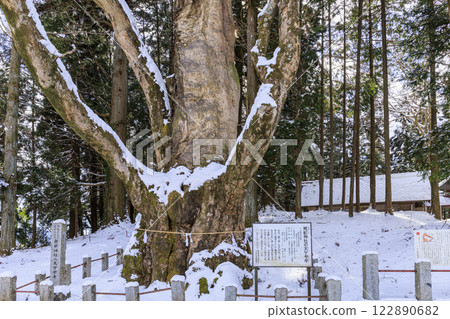 道之站、靈山、鷹山、雪景 道之站、靈山、鷹山、雪景 122890682
