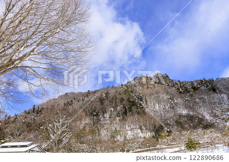 道之站、靈山、鷹山、雪景 道之站、靈山、鷹山、雪景 122890686
