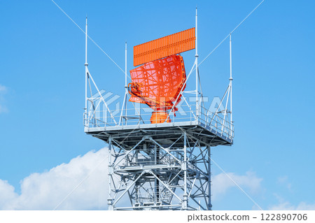 Airport surveillance radar installed at the airport Airport surveillance radar installed at the airport 122890706
