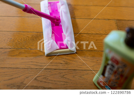 Floor wax application repair 122890786