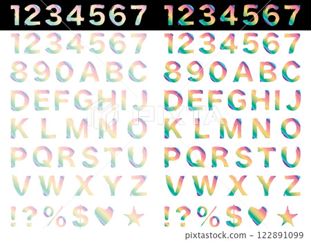 字母、畫筆、20 彩虹 122891099