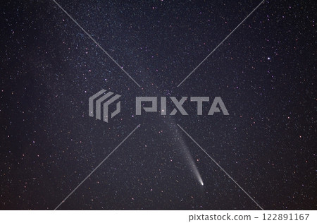 Mount Shikin shining in the sunset sky in the Tokachi region of Hokkaido on October 25, 2024 - Comet Atlas Mount Shikin shining in the sunset sky in the Tokachi region of Hokkaido on October 25, 2024 - Comet Atlas 122891167