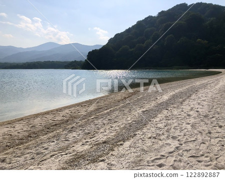 Lake Usori Gokurakuhama in Mount Osore, Aomori Prefecture Lake Usori Gokurakuhama in Mount Osore, Aomori Prefecture 122892887