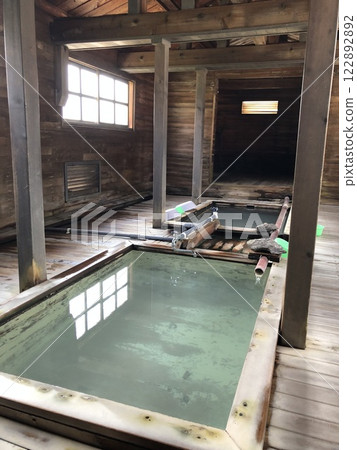 Osorezan Onsen Furutaki no Yu in the grounds of Mount Osore in Aomori Osorezan Onsen Furutaki no Yu in the grounds of Mount Osore in Aomori 122892892