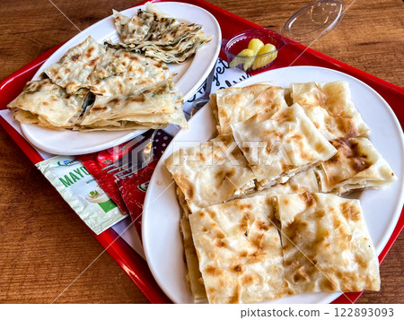 Turkish pizza, pide breakfast Turkish pizza, pide breakfast 122893093