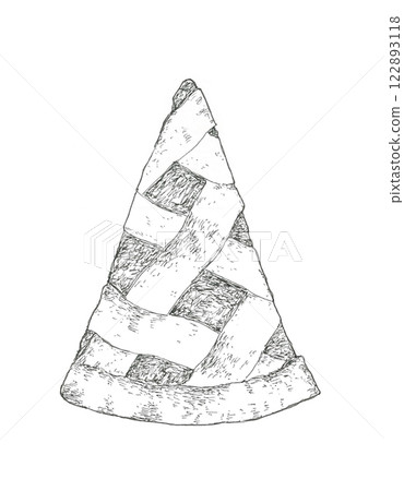 蘋果派手繪插圖 蘋果派手繪插圖 122893118