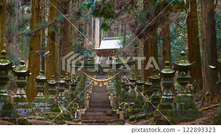 Kamishikimi Kumanoimasu Shrine. it is a Shinto Shrine in Takamori, Kumamoto Prefecture, Japan 122893323