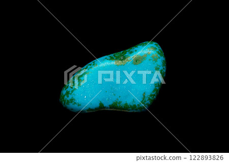 Closeup blue howlite gemstone Closeup blue howlite gemstone 122893826