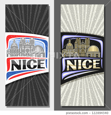 Vector vertical layouts for Nice 122894340