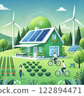 Illustration of clean energy 122894471