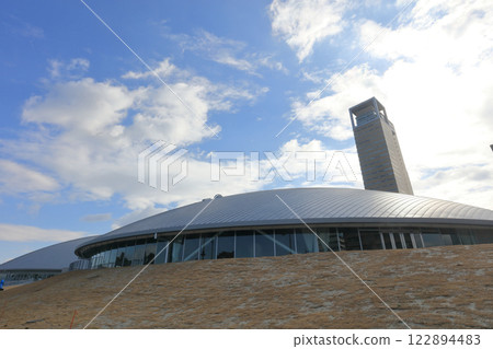 Anabuki Arena Kagawa (Kagawa Prefectural Arena) at Sunport Takamatsu and Takamatsu Symbol Tower 122894483