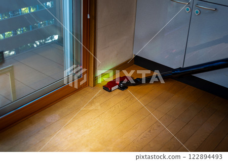Floor wax application repair 122894493