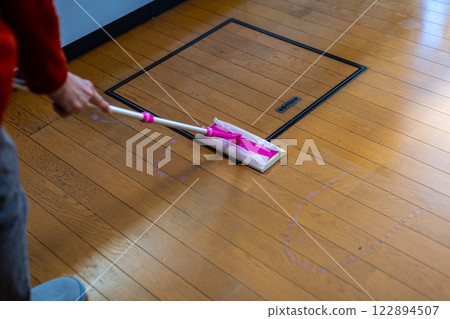 Floor wax application repair Floor wax application repair 122894507