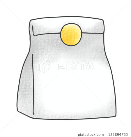 Loose and simple paper bag wrapping, analog style Loose and simple paper bag wrapping, analog style 122894763