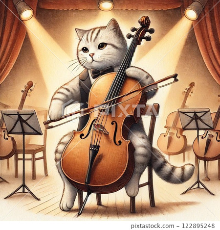 Playing cat 122895248