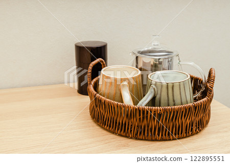 Tea set on the table Tea set on the table 122895551