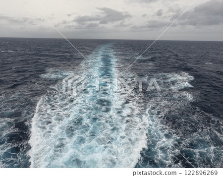 beautiful sea and wake beautiful sea and wake 122896269