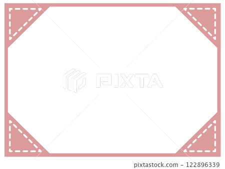 Pink square simple decorative frame Pink square simple decorative frame 122896339