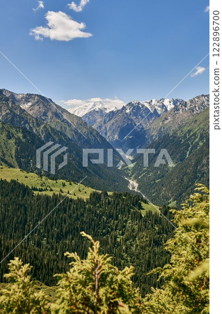 Karakol Gorge, Kyrgyzstan. Summer Mountain Landscape Karakol Gorge, Kyrgyzstan. Summer Mountain Landscape 122896700
