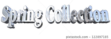 3DCG characters "Spring Collection" Silver, Silver 122897185