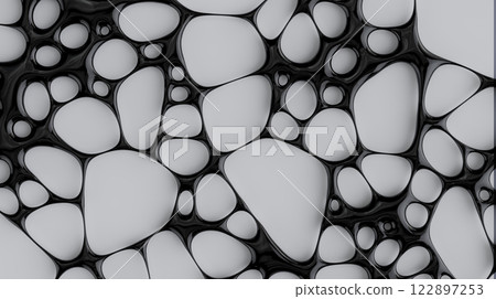 Fluid Connections: An Abstract Exploration of Organic Shapes 122897253