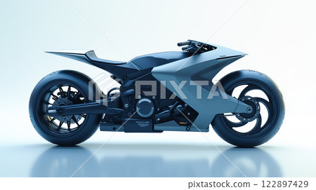 Innovative motorcycle design showcases futuristic aesthetics and advanced engineering for enthusiasts Innovative motorcycle design showcases futuristic aesthetics and advanced engineering for enthusiasts 122897429