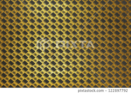 A luxurious background material with gold abstract patterns on black Japanese paper 122897792