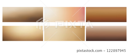 Set of abstract simple nude gradient backgrounds with soft blurred texture. Vector illustration. Set of abstract simple nude gradient backgrounds with soft blurred texture. Vector illustration. 122897945