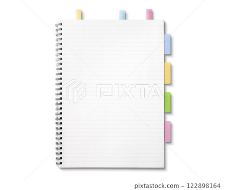 Spiral notebook with index Spiral notebook with index 122898164
