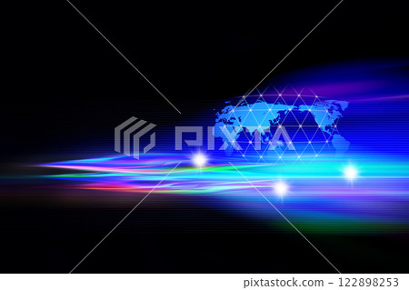 Background material of ultra-fast light and global image Background material of ultra-fast light and global image 122898253