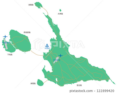 宮古群島地圖 122899420
