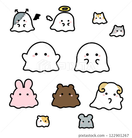 Cute ghost set Cute ghost set 122901267