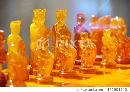 琥珀棋子 122901340