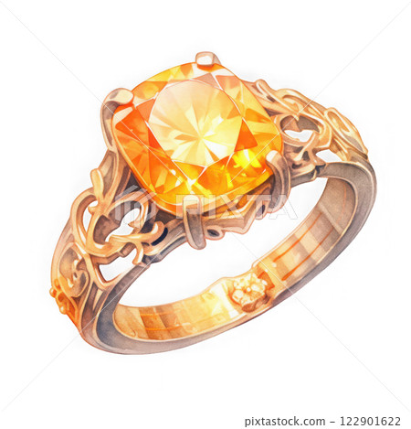 黃玉戒指_4 黃玉戒指_4 122901622