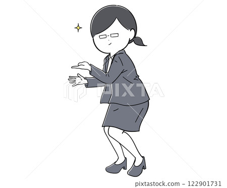 一位戴眼鏡的女辦公室職員帶您參觀 122901731