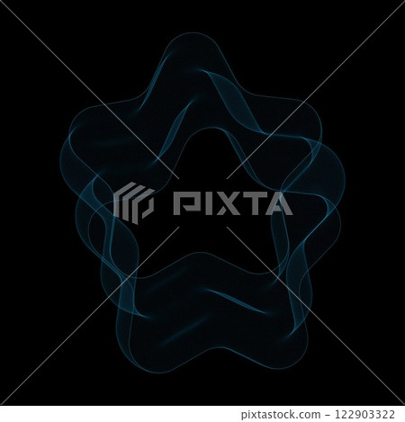 Blue vector round curve. Abstract wave. Eps 10 122903322