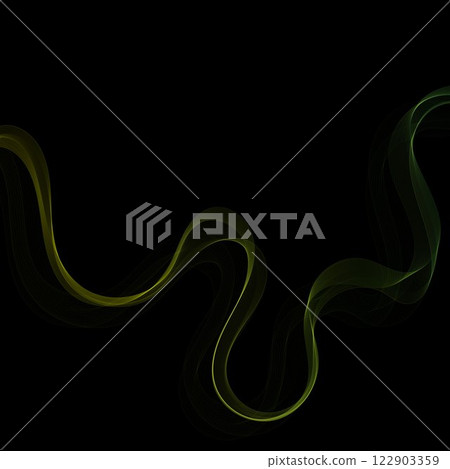 Wave background with elegant green neon wave effect. Eps 10 Wave background with elegant green neon wave effect. Eps 10 122903359