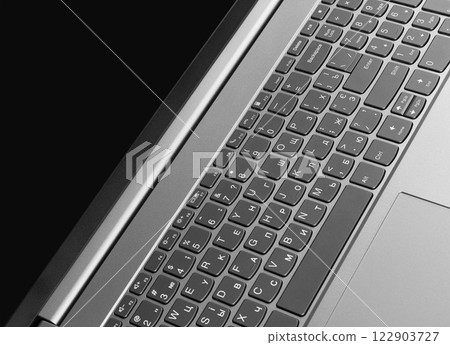 Laptop keyboard close up 122903727