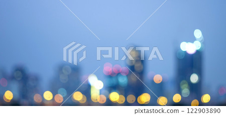Abstract blurred background cityscape on night scene 122903890