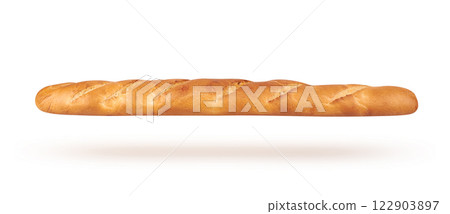 Baguette on white background 122903897