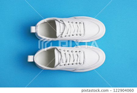 White Sneaker on blue 122904060