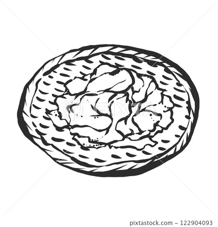 裙帶菜的手繪插圖 裙帶菜的手繪插圖 122904093