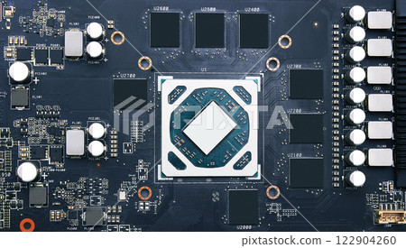 Electronic circuit board with processor 122904260