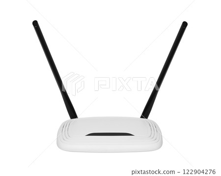 Wireless Wi-fi Router with antennas Wireless Wi-fi Router with antennas 122904276