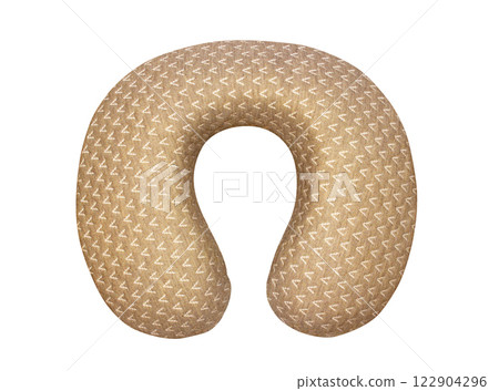 Travel pillow isolated on white 122904296
