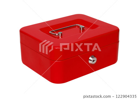 Cash box isolated on white Cash box isolated on white 122904335
