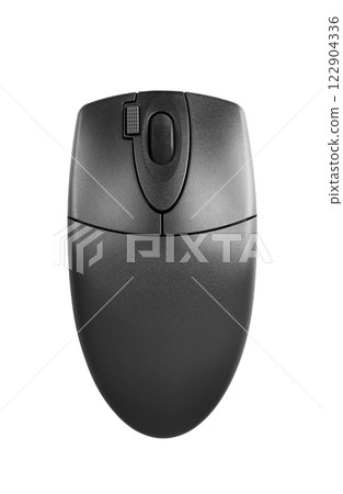Computer mouse on a white 122904336