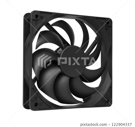 Cooler computer fan isolated on white Cooler computer fan isolated on white 122904337