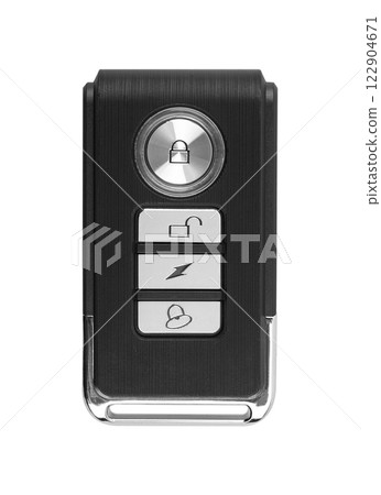 Remote control alarm system on a white 122904671