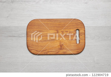 Wooden chopping board, podium for food 122904719